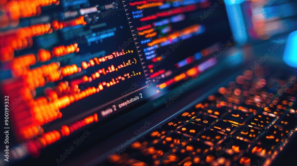 Detailed Macro Photo of Secure Software Code with Emphasis on Security Lock Symbol Detailed Macro Photo of Secure Software Code with Emphasis on Security Lock Symbol