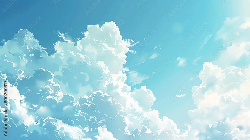 Light blue sky with clouds Light blue sky with clouds