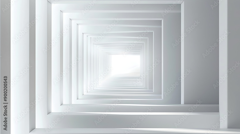 Fototapeta premium Minimal geometric white light background abstract design. vector EPS10.