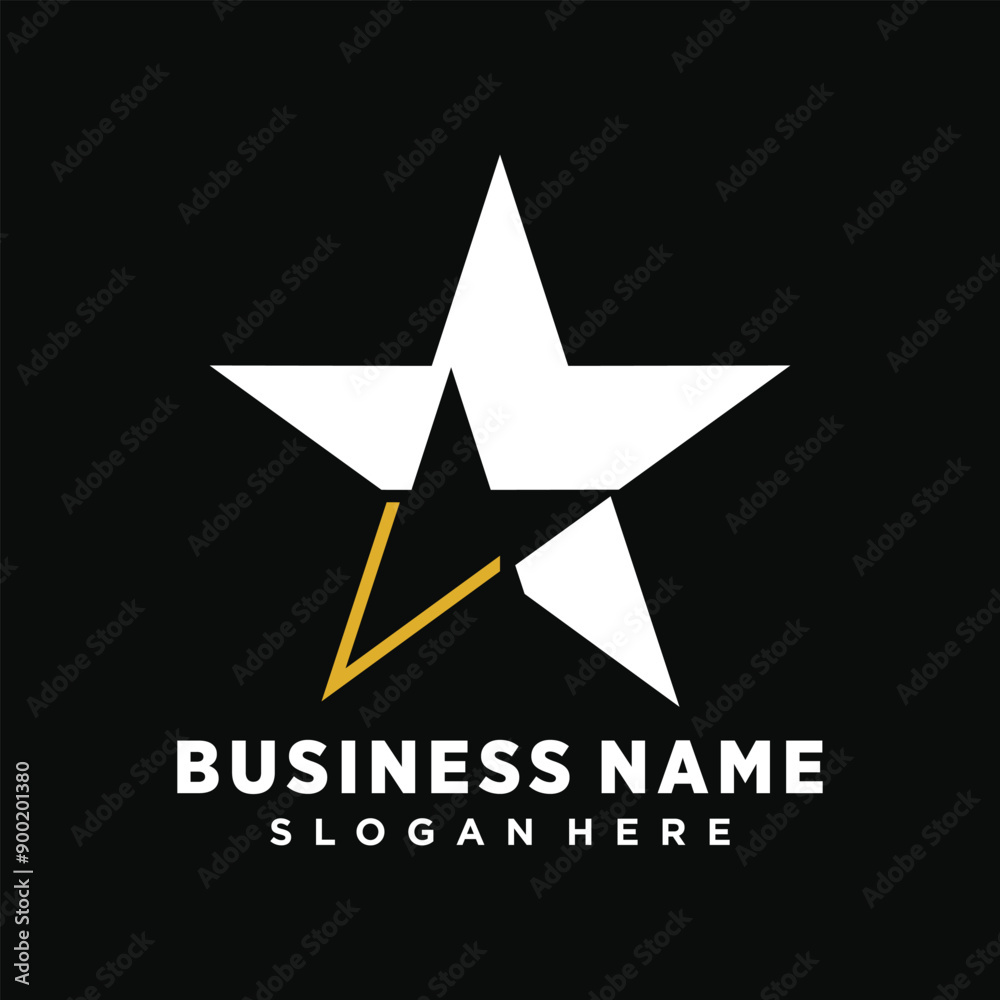 Obraz premium Modern Stars logo design vector concept