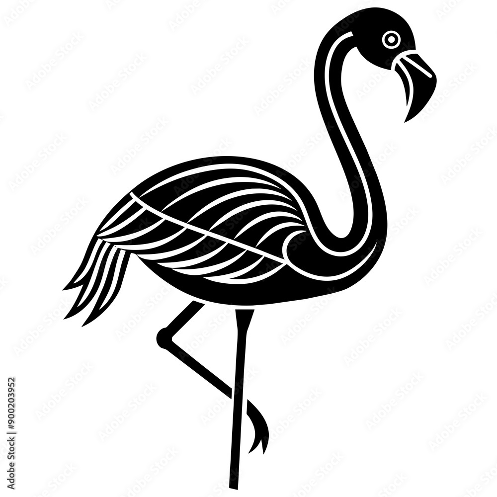 Obraz premium Saros Bird vector illustration 