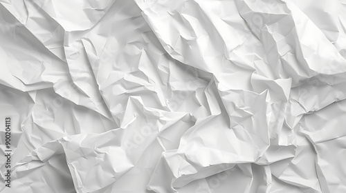 crumpled white paper texture background