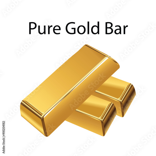 Pure Gold Bar VOL 1 Vector Illustration