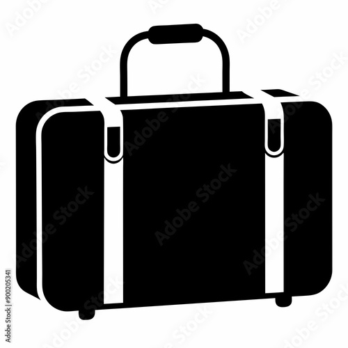 Leather bag vector illustration 
