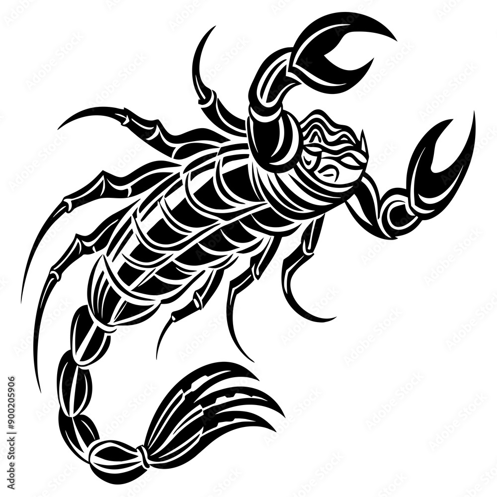 Naklejka premium black and white tribal tattoo
