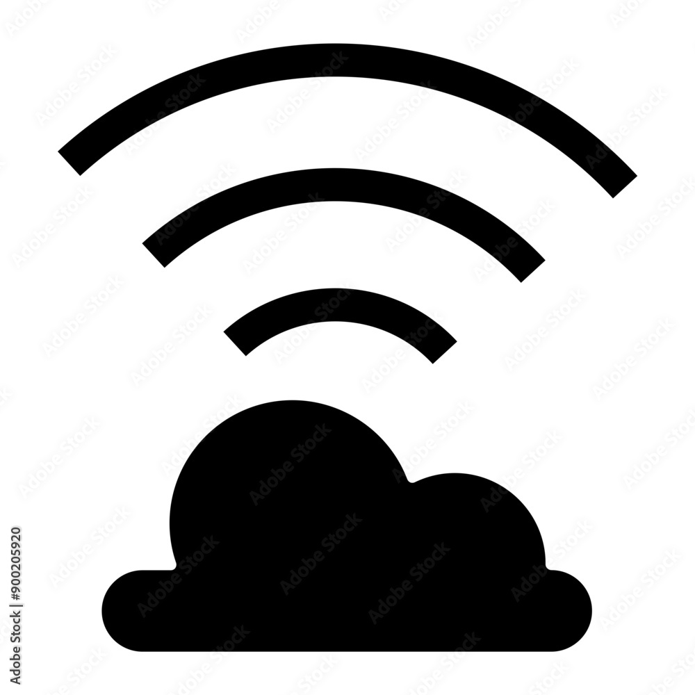 Technology information icon on glyph style. Internet acces. Internet Setting icon Technology information icon on glyph style. Internet acces. Internet Setting icon