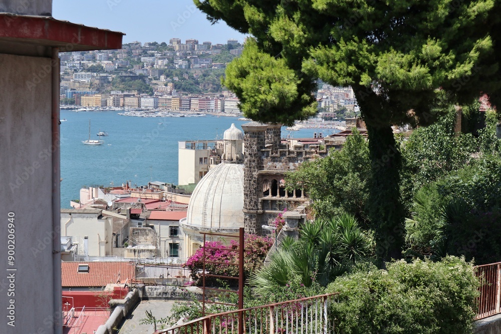 Napoli - Scorcio di Mergellina da Rampa Pizzofalcone