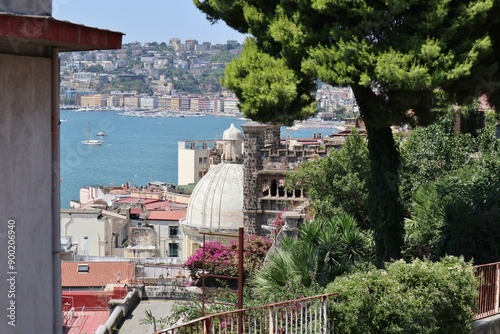 Obraz na płótnie Napoli - Scorcio di Mergellina da Rampa Pizzofalcone w salonie