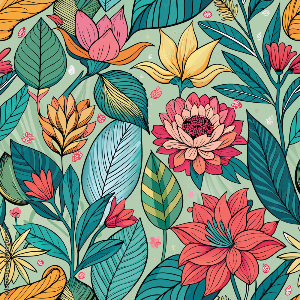 seamless floral repeat pattern seamless floral repeat pattern