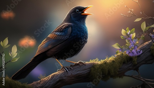bird on a tree branch