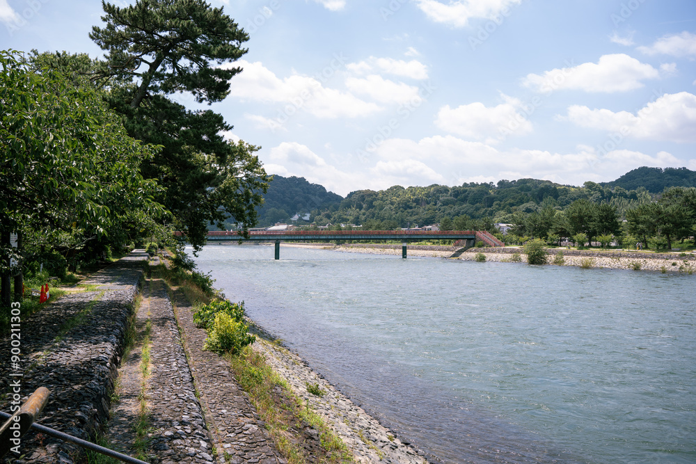 京都 夏の宇治川 京都 夏の宇治川