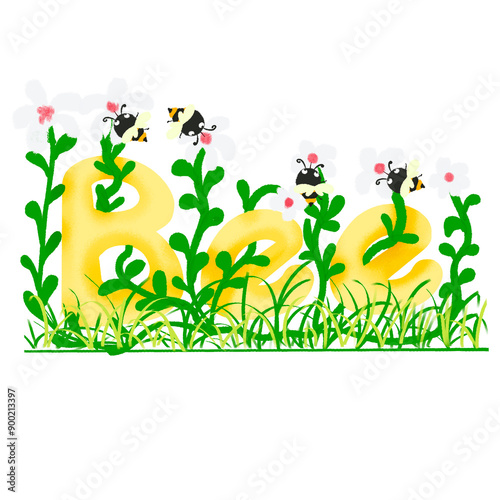 Bee Honey cilpart Illustration