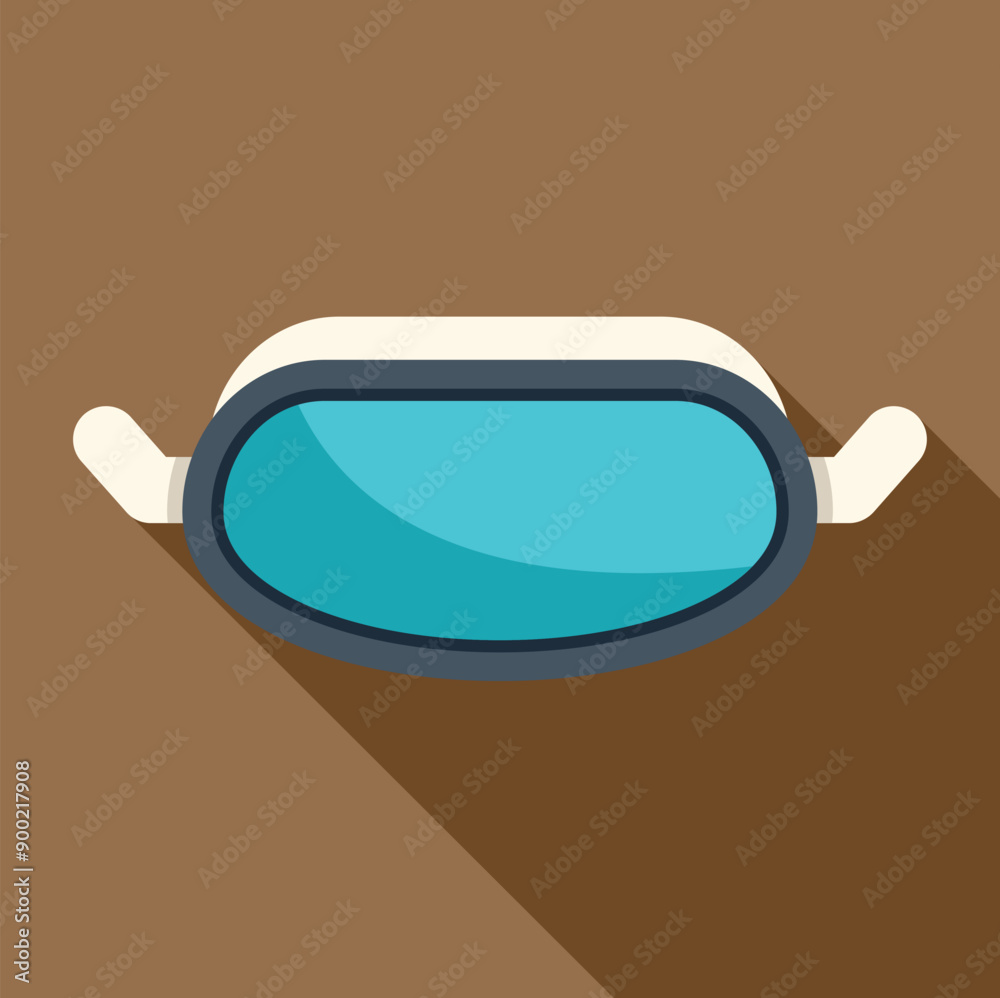 Astronaut helmet visor reflecting the surface of a distant planet, rendered in a flat design style Astronaut helmet visor reflecting the surface of a distant planet, rendered in a flat design style