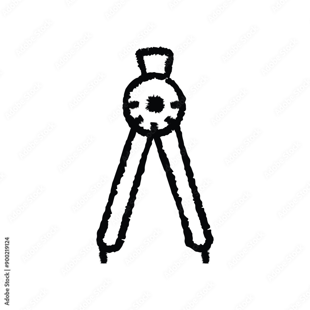 Drawing Compass Sketch Hand-drawn Vector Icon Drawing Compass Sketch Hand-drawn Vector Icon