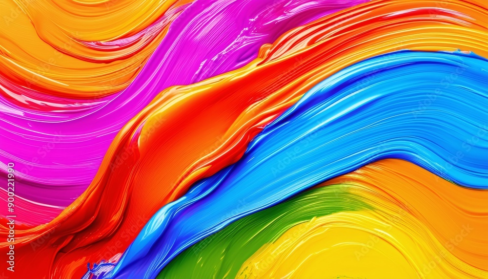 Color Brush Ribbon: Abstract Swirl Stroke and Splash Background with Wavy Wave Design. Fluid Brushstrokes, Rainbow Texture, Acrylic 3D Line, and Paintbrush Pen Elements Color Brush Ribbon: Abstract Swirl Stroke and Splash Background with Wavy Wave Design. Fluid Brushstrokes, Rainbow Texture, Acrylic 3D Line, and Paintbrush Pen Elements