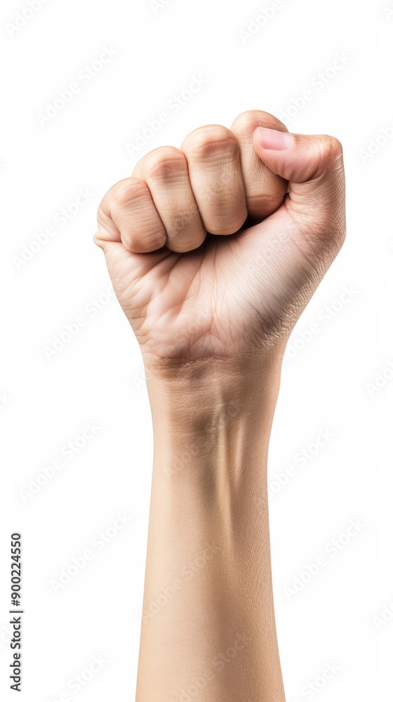 Empowering Women: Fist Raised in Solidarity Empowering Women: Fist Raised in Solidarity