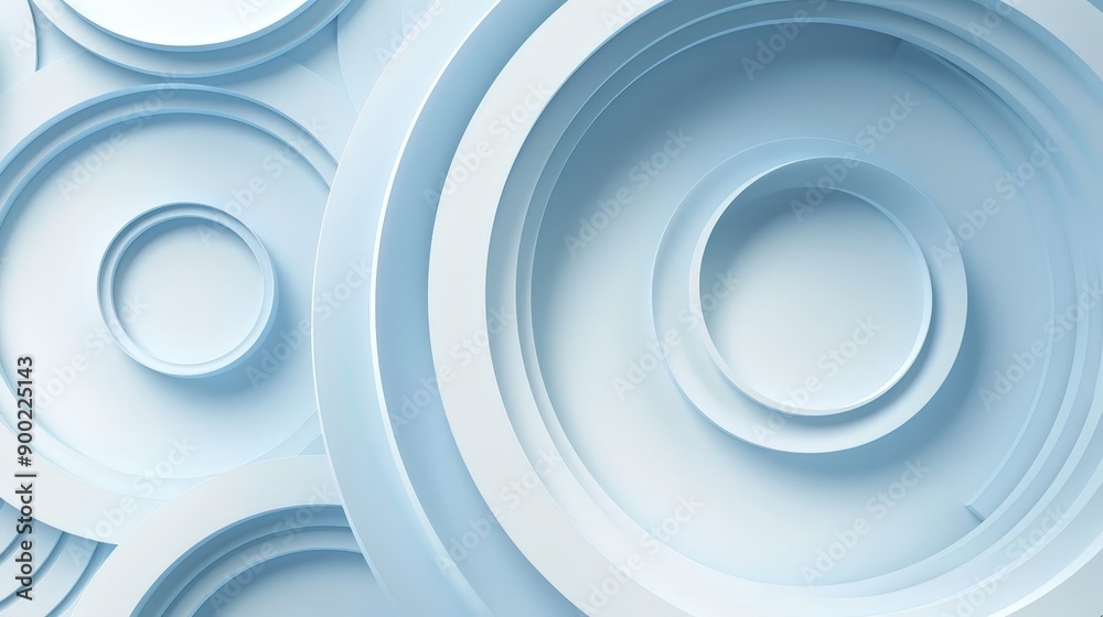 A blue background with white circles A blue background with white circles
