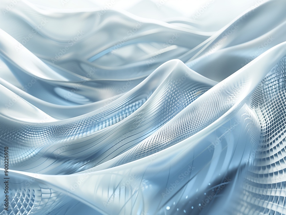 Elegant abstract design featuring blue and white flowing wave patterns, creating a smooth and dynamic visual effect. Elegant abstract design featuring blue and white flowing wave patterns, creating a smooth and dynamic visual effect.