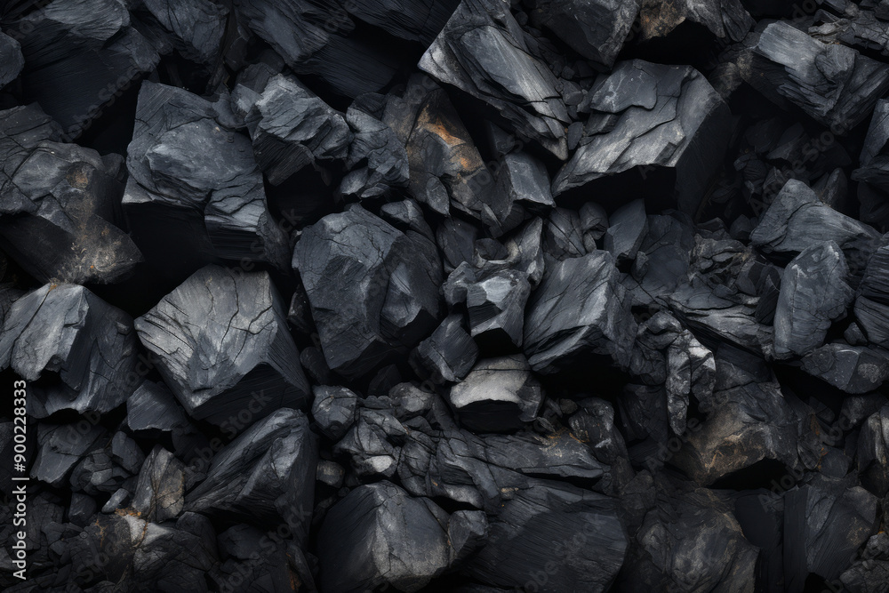 Processed collage of industrial pea coal surface texture. Background for banner, backdrop or texture Processed collage of industrial pea coal surface texture. Background for banner, backdrop or texture