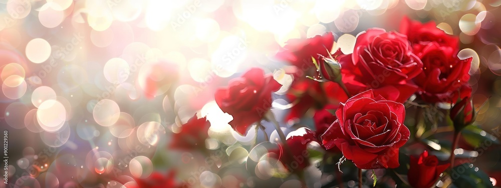 Red Roses in the Garden Red Roses in the Garden