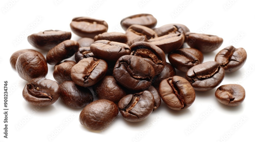 Coffee beans, brown, aroma. Generative AI Coffee beans, brown, aroma. Generative AI
