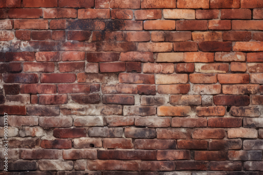 Processed collage of obsolete red brock masonry wall texture. Background for banner, backdrop Processed collage of obsolete red brock masonry wall texture. Background for banner, backdrop