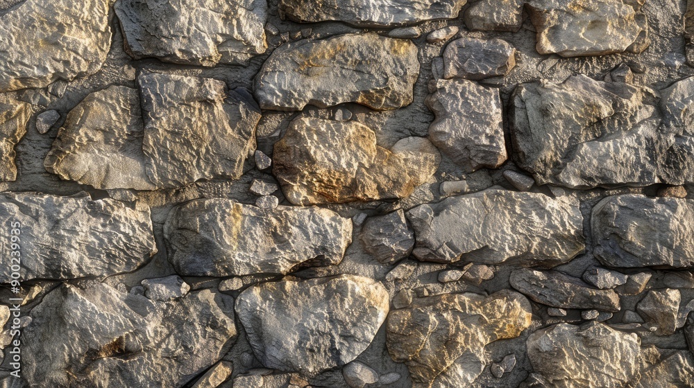Granite stone wall. Generative AI