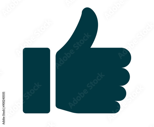 Thumb up or like icon symbol. SVG File