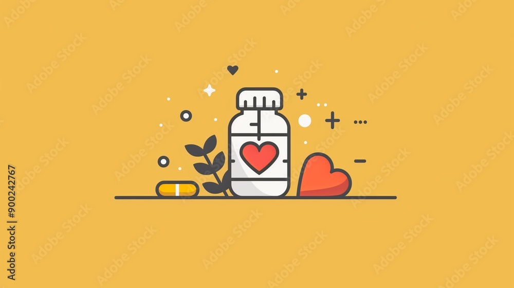 A close-up of a pill bottle filled with capsules for cardiovascular health, highlighting their role in cholesterol regulation and heart health maintenance. A close-up of a pill bottle filled with capsules for cardiovascular health, highlighting their role in cholesterol regulation and heart health maintenance.