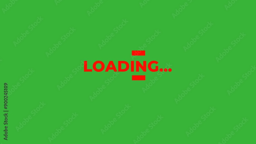 Loading Text with motion graphic 4k. Green screen Loading Text with motion graphic 4k. Green screen