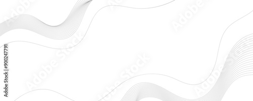 Vector abstract background with dynamic grey waves.
