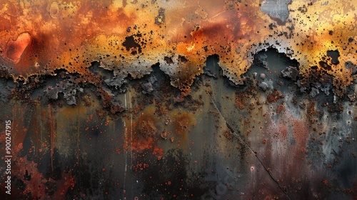 Rusty corrosion. Generative AI