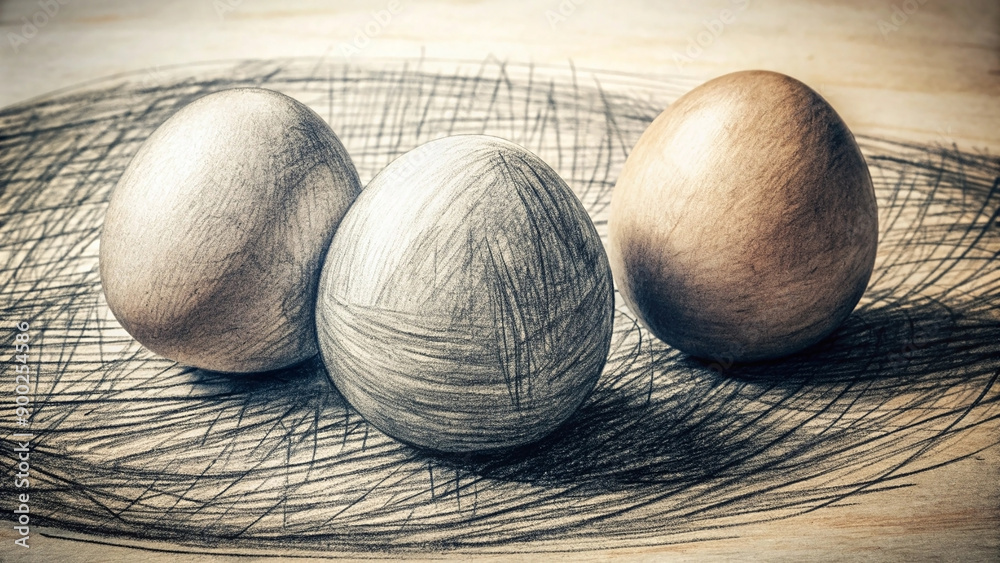 Hatching lines with rough edges drawn using a graphite pencil, offering ...