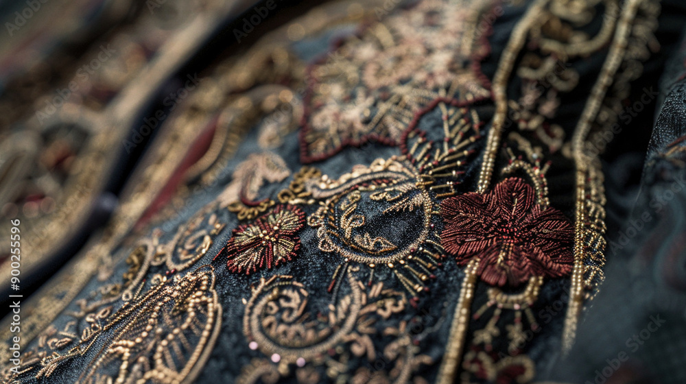 Exquisite Craftsmanship: The Intricate Embroidery of a Designer Jacket Exquisite Craftsmanship: The Intricate Embroidery of a Designer Jacket