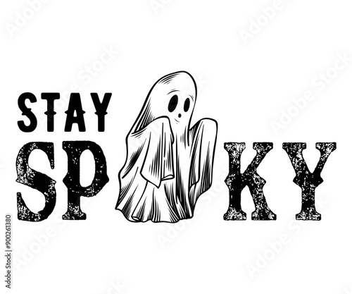 Stay Spooky Svg,Ghost Svg,Halloween Svg,Halloween Retro,Typograpy T-shirt,Halloween Pumpkin Svg,Says Svg,Christian Svg,Funny Svg,Witch Svg,Spooky Season Svg,Cut File,Silhouette