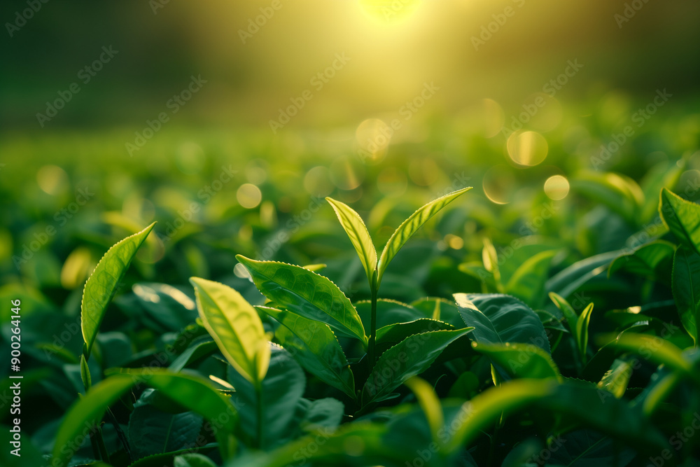 Obraz premium green grass and sun