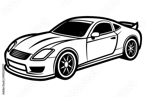  Silhouette racing car vector, old racing car vector graphic  © Trendy Design24