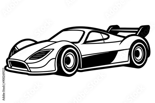 
Silhouette racing car vector, old racing car vector graphic 