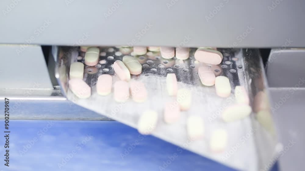 bulk tablet making process in a pharma factory. Pharmaceutical ...