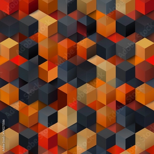 abstract background with cubes, for thumbnail blog , for presentaion