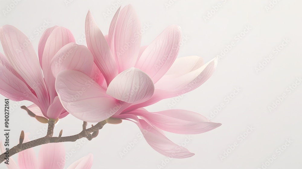 Delicate Pink Magnolia Blossom Delicate Pink Magnolia Blossom