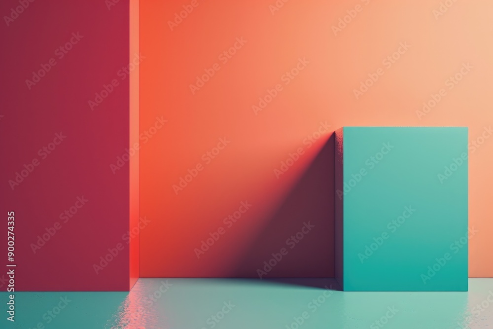 Fototapeta premium Cozy space with vibrant decorations