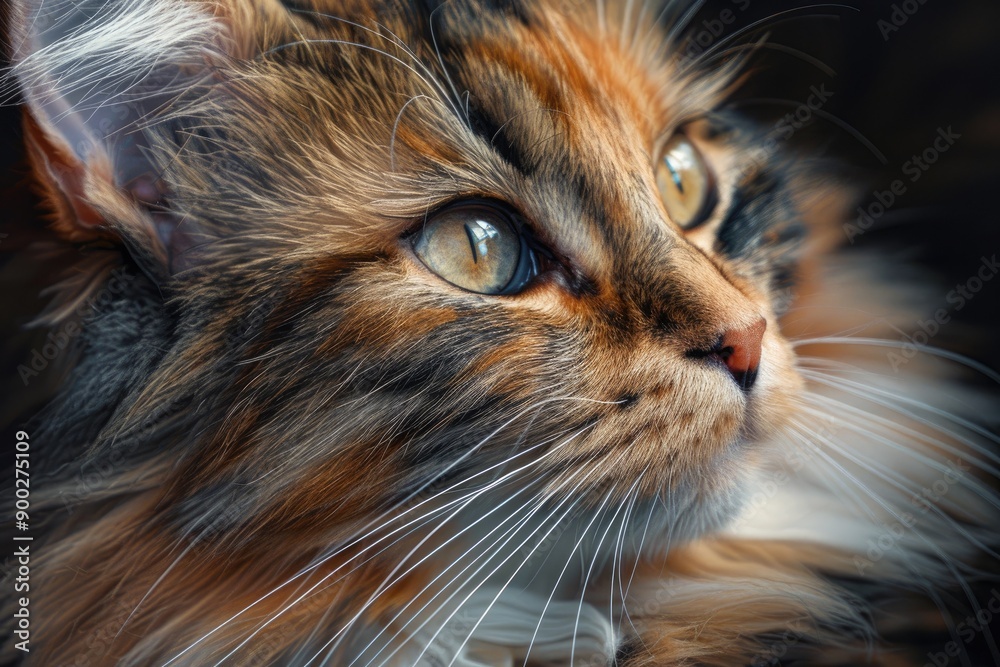 Beautiful tabby Maine Coon cat Beautiful tabby Maine Coon cat