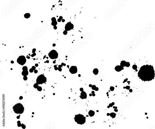 Watercolor black splash texture background