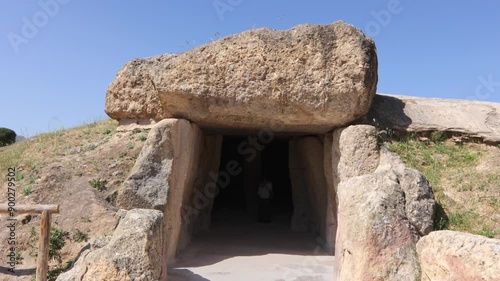 Menga dolmen, Antequera dolmen, Malaga, Spain.