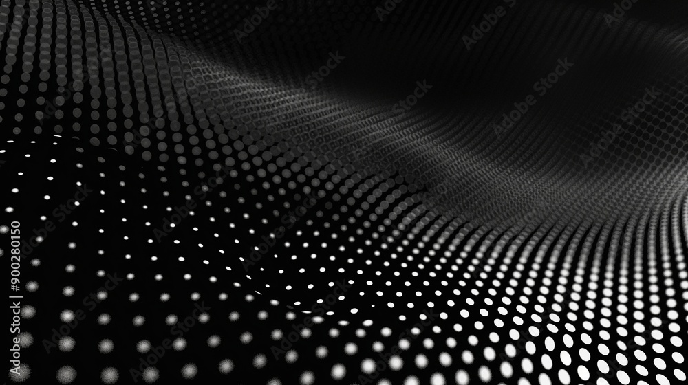 A halftone pattern background in black and white, consisting of small dots that gradually increase in size to create a smooth gradient effect. A halftone pattern background in black and white, consisting of small dots that gradually increase in size to create a smooth gradient effect.
