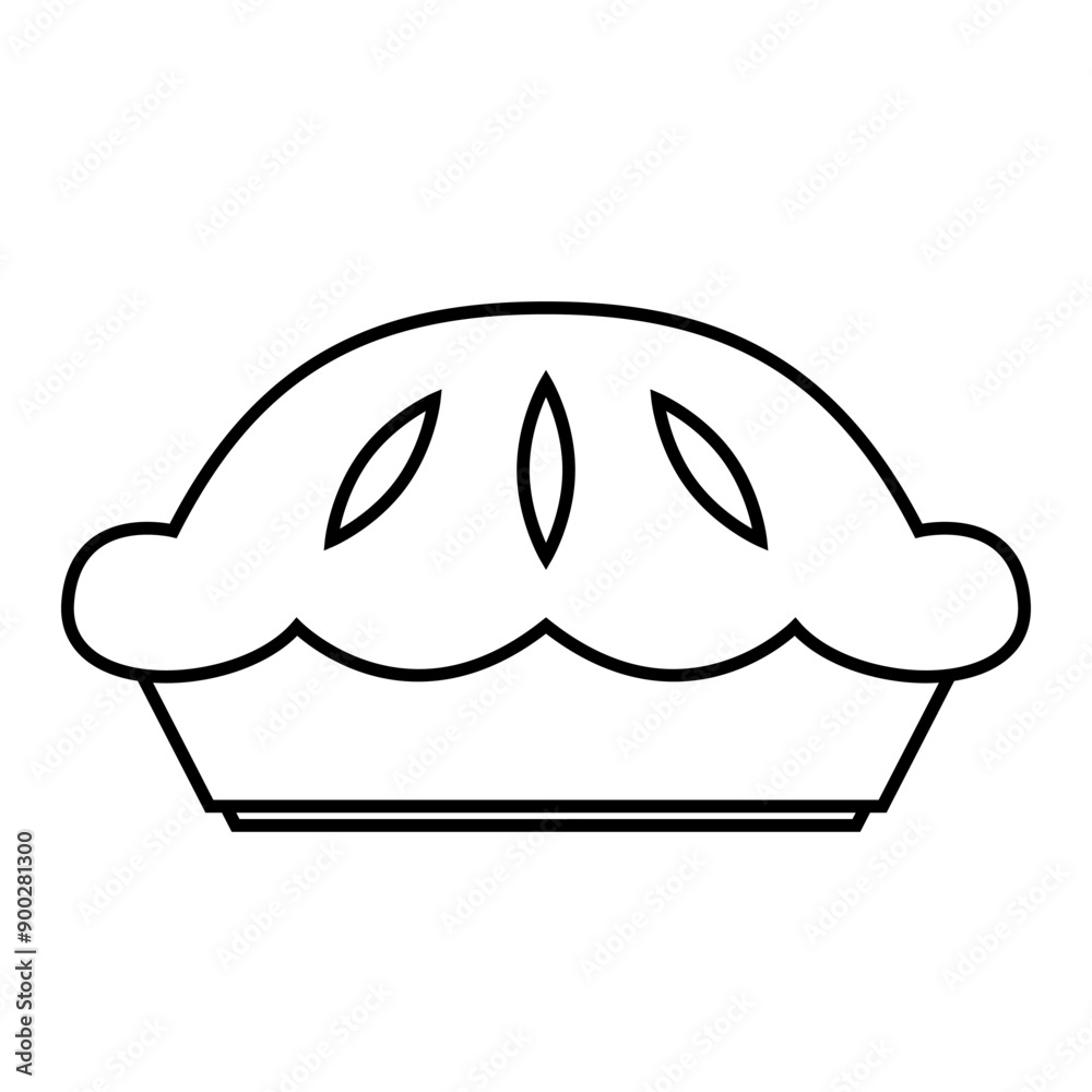 Pie icon logo isolated. Pie icon, bakery vector. Pie icon logo isolated. Pie icon, bakery vector.