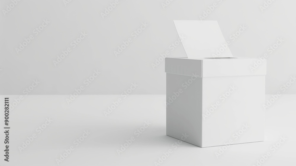 ballot box casting vote election a blank white background ballot box casting vote election a blank white background