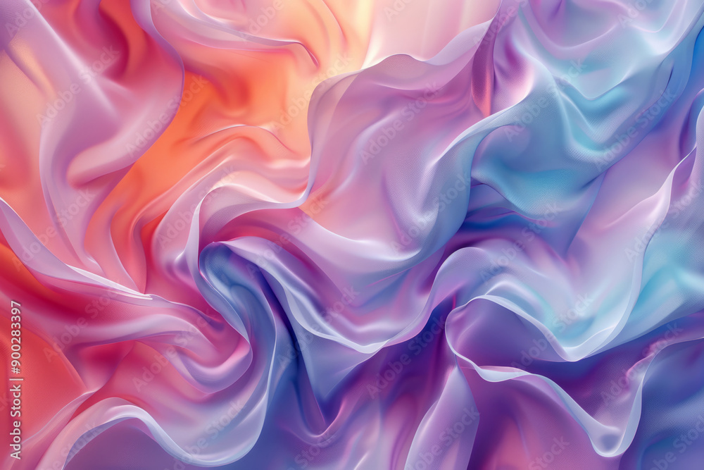 Vibrant dynamic abstract fluid art background with flowing multicolored patterns