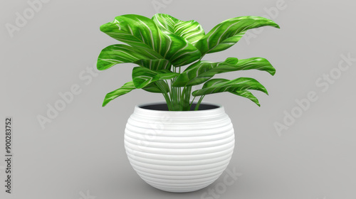 A vibrant 3D scene depicts a lush plant sprouting from rich soil, showcasing natures beauty and the cycle of growth.